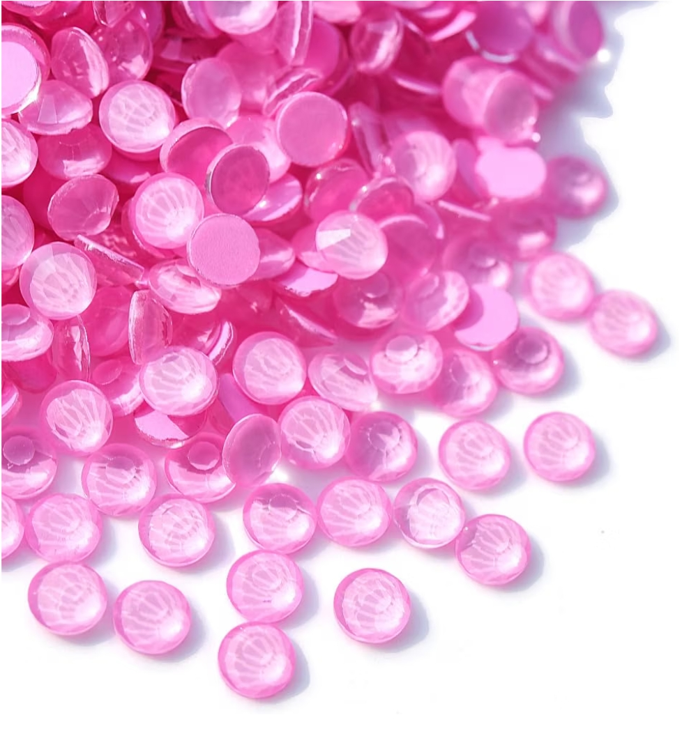 Neon Light Pink Glass Rhinestones | UV Reactive Pink Flatback Rhinestones | SS6 SS10 SS20 SS30 | 288–1,440 Pieces