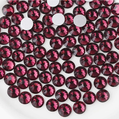Amethyst Purple Glass Rhinestones | Purple Glass Flatback Rhinestones | SS3 SS4 SS6 SS8 SS10 SS12 SS16 SS20 SS30 SS34 SS40 SS50 | 144–1,440 Pieces