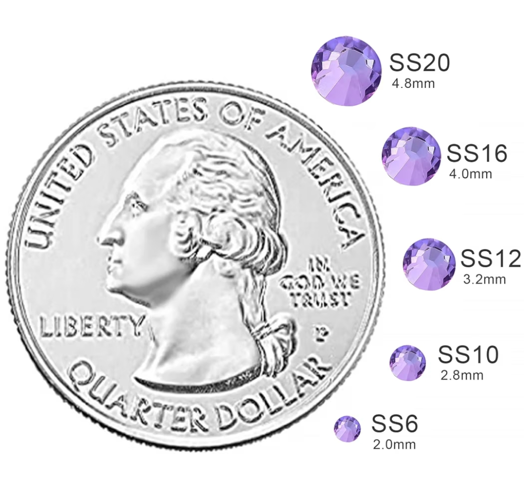 Air Violet Glass Rhinestones | Pink, Purple, Lt. Topaz Colorshift