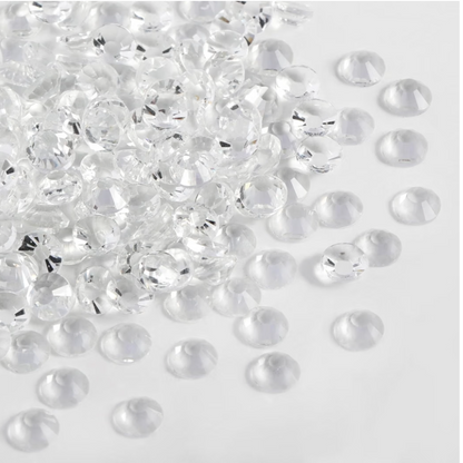 Transparent Clear Glass Rhinestones | No Foil Clear Flatback Rhinestones | SS6 SS8 SS10 SS16 SS20 SS30 | 288–1,440 Pieces