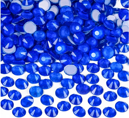 Neon Sapphire Blue Glass Rhinestones