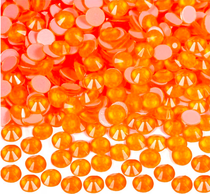 Neon Lt. Orange Hyacinth Glass Rhinestones