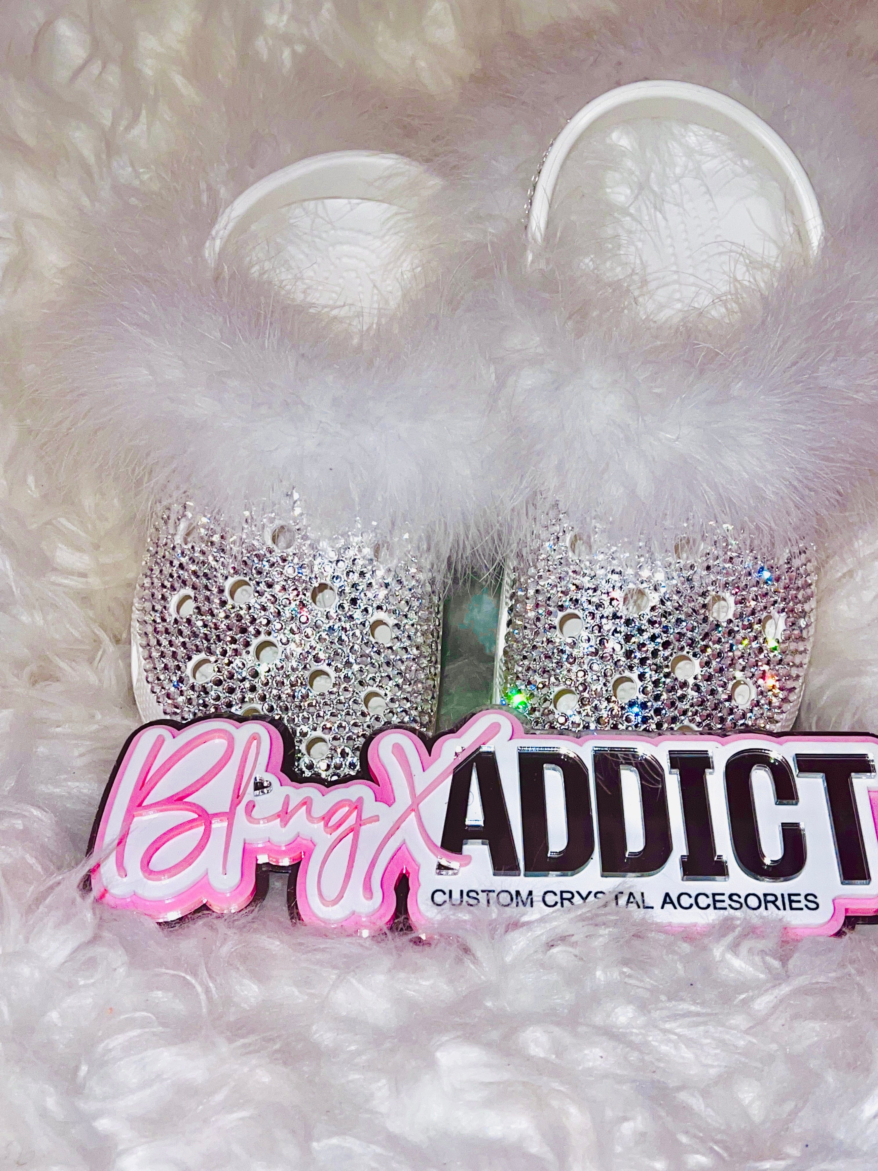 Swarovski Crystal Fur Custom Bling Crocs BlingxAddict